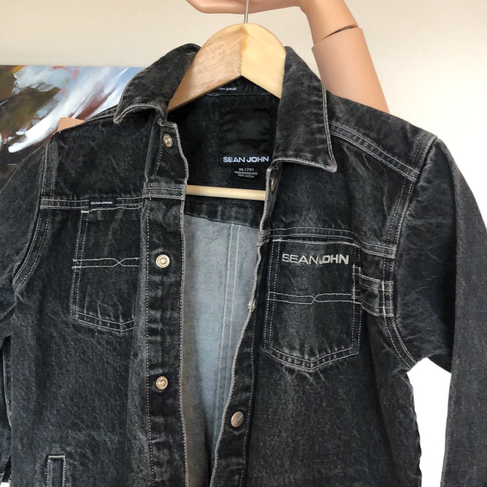 Sean John- Black Jean Jacket
